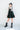 'LOVESTRUCK' HEART BUCKLE TIERED DRESS IN BLACK